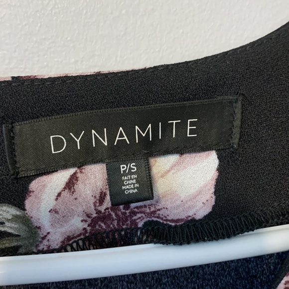 Black floral dress perfect for corporate/casual/dressy-WORN ONCE - Picture 3 of 4